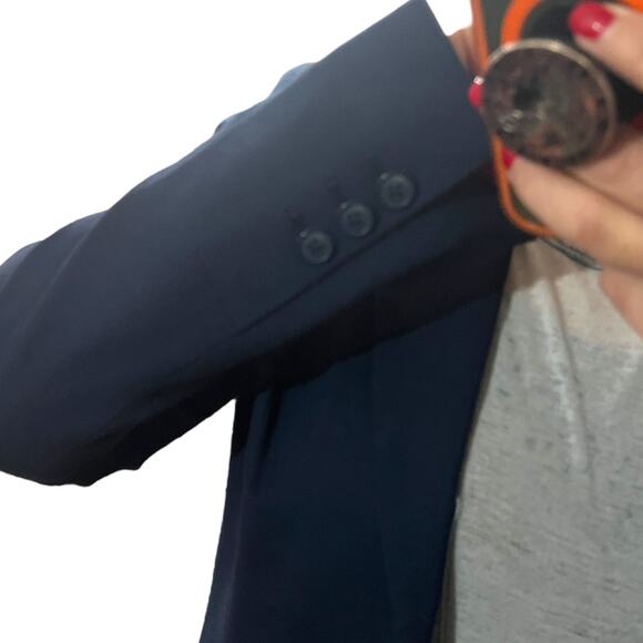 41Hawthorn SMALL Lisa Long Line Ponte Blazer - Stitch Fix One Button Closure - Picture 12 of 14